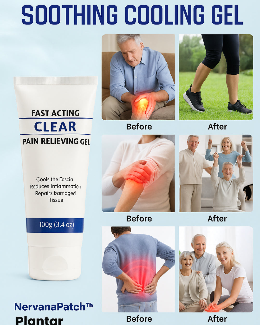 NervanaPatch™ Plantar Relief Gel